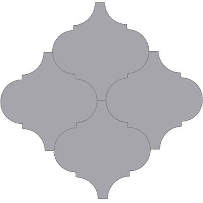Mission Arabesque Malaga Oxford Gray 8"x8" Cement Tile - Avente Tile