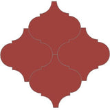 Mission Arabesque Malaga Rojo Palo Alto 8"x8" Cement Tile - Avente Tile