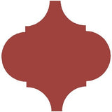 Mission Arabesque Malaga Rojo Palo Alto 8"x8" Cement Tile - Avente Tile