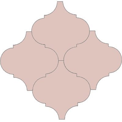 Mission Arabesque Malaga Rosa 8"x8" Cement Tile - Avente Tile