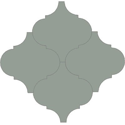 Mission Arabesque Malaga Sage 8"x8" Cement Tile - Avente Tile