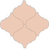 Mission Arabesque Malaga Salmon 8"x8" Cement Tile - Avente Tile