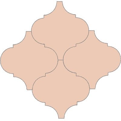 Mission Arabesque Malaga Salmon 8"x8" Cement Tile - Avente Tile