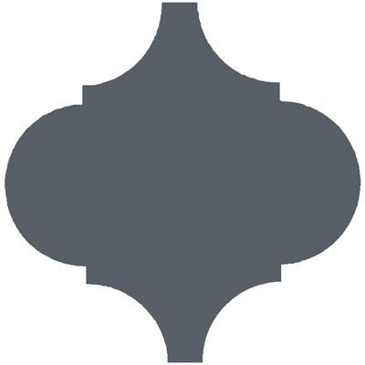Mission Arabesque Malaga Steel 8"x8" Cement Tile - Avente Tile