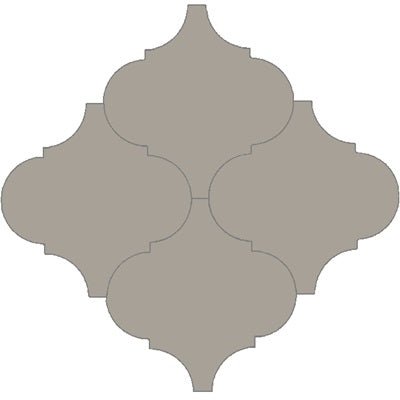 Mission Arabesque Malaga Taupe 8"x8" Cement Tile - Avente Tile