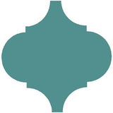 Mission Arabesque Malaga Turquoise 8"x8" Cement Tile - Avente Tile