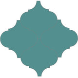 Mission Arabesque Malaga Turquoise 8"x8" Cement Tile - Avente Tile