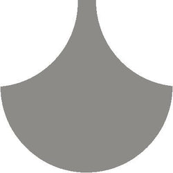 Mission Arabesque Natural Gray 8" Fish Scale Encaustic Cement Tile - Avente Tile