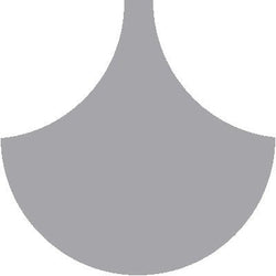Mission Arabesque Oxford Gray 8" Fish Scale Encaustic Cement Tile - Avente Tile