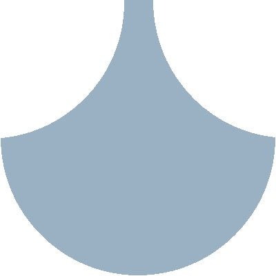 Mission Arabesque Sky Blue 8" Fish Scale Encaustic Cement Tile - Avente Tile