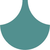 Mission Arabesque Turquoise 8" Fish Scale Encaustic Cement Tile - Avente Tile
