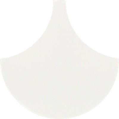 Mission Arabesque White 8" Fish Scale Encaustic Cement Tile - Avente Tile