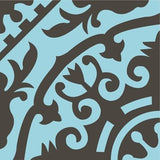 Mission Artemisa Caribbean Blue 8"x8" Encaustic Cement Tile - Avente Tile