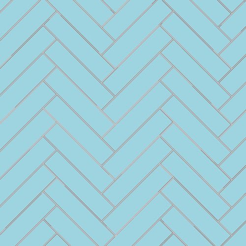 Mission Azul Caribe 2"x8" Encaustic Cement Tile - Avente Tile