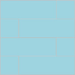 Mission Azul Caribe 4"x12" Encaustic Cement Tile - Avente Tile