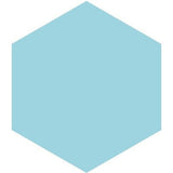 Mission Azul Caribe 8" Hexagon Encaustic Cement Tile - Avente Tile