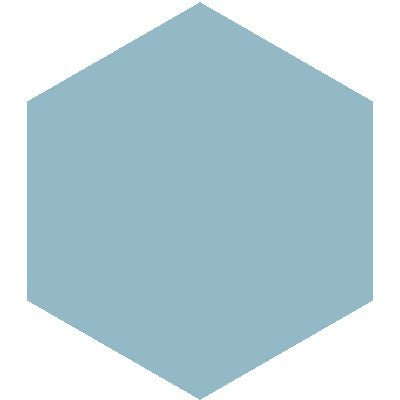 Mission Azul Morocco 8" Hexagon Encaustic Cement Tile - Avente Tile