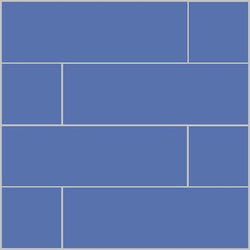Mission Azul Rey 4"x12" Encaustic Cement Tile - Avente Tile