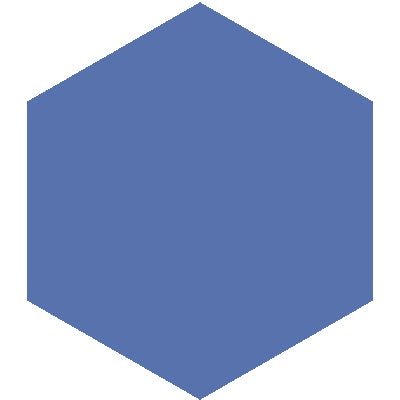 Mission Azul Rey 8" Hexagon Encaustic Cement Tile - Avente Tile
