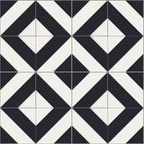 Mission Barberpole Classic 8"x8" Encaustic Cement Tile - Avente Tile