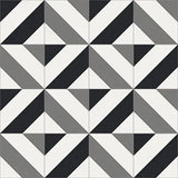 Mission Barberpole Classic 8"x8" Encaustic Cement Tile - Avente Tile