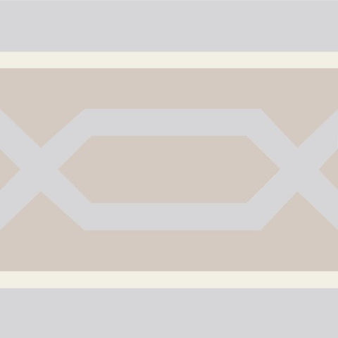 Mission Big Chippendale A Border 8"x8" Encaustic Cement Tile - Avente Tile