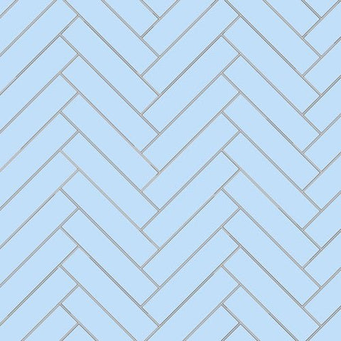Mission Blue Clair 2"x8" Encaustic Cement Tile - Avente Tile