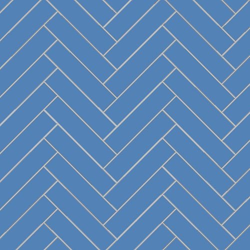Mission Blue Fonce 2"x8" Encaustic Cement Tile - Avente Tile