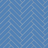 Mission Blue Fonce 2"x8" Encaustic Cement Tile - Avente Tile