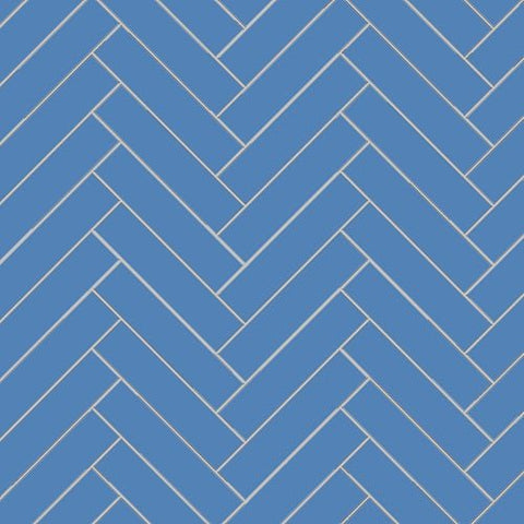 Mission Blue Fonce 2"x8" Encaustic Cement Tile - Avente Tile