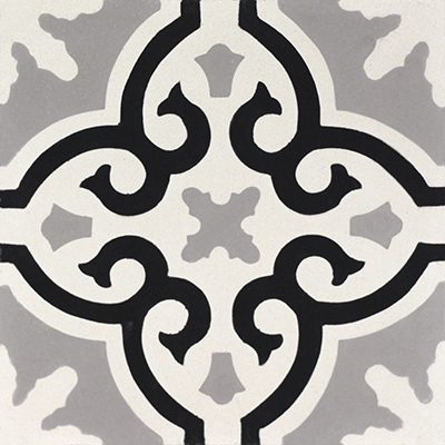 Mission Bocassio Oxford 8"x8" Encaustic Cement Tile - Avente Tile