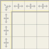 Mission Cadiz Border 8"x8" Encaustic Cement Tile - Avente Tile