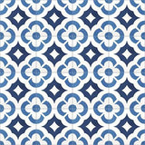 Mission Calista Blue 8"x8" Encaustic Cement Tile - Avente Tile