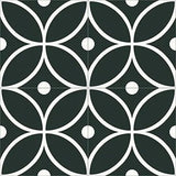 Mission Carmen Black 8"x8" Encaustic Cement Tile - Avente Tile