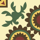 Mission Casita Sol Border 8"x8" Encaustic Cement Tile - Avente Tile
