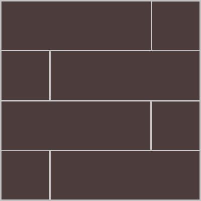 Mission Chocolat Asia 4"x12" Encaustic Cement Tile - Avente Tile