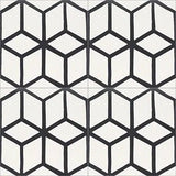 Mission Contempo Seadune White 8"x8" Encaustic Cement Tile - Avente Tile