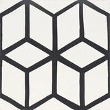 Mission Contempo Seadune White 8"x8" Encaustic Cement Tile - Avente Tile