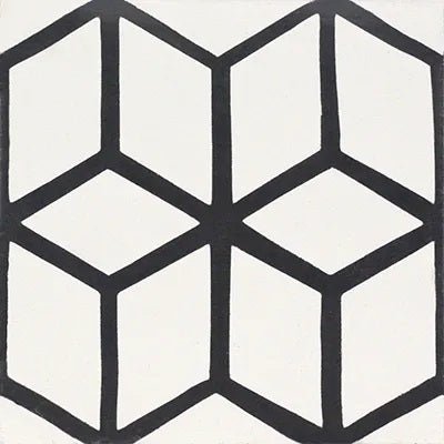 Mission Contempo Seadune White 8"x8" Encaustic Cement Tile - Avente Tile