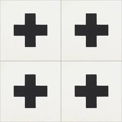 Mission Crux Quadrata Classic 8"x8" Encaustic Cement Tile - Avente Tile
