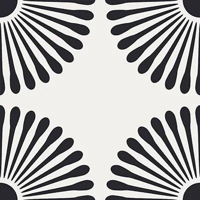 Mission Daisy Classic 8"x8" Encaustic Cement Tile - Avente Tile