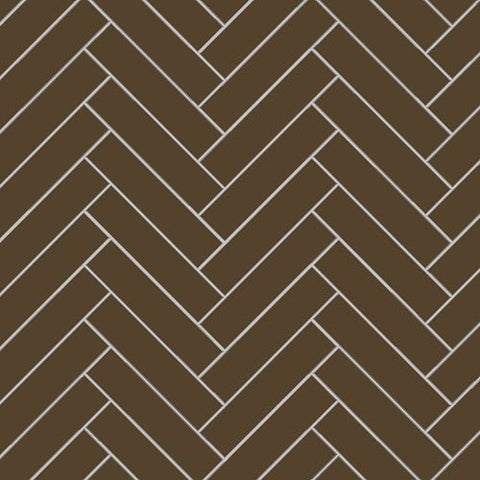 Mission Dark Brown 2"x8" Encaustic Cement Tile - Avente Tile