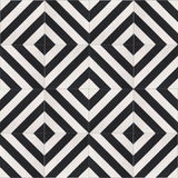 Mission Diagonal Stripes Classic 8"x8" Encaustic Cement Tile - Avente Tile