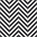 Mission Diagonal Stripes Classic 8"x8" Encaustic Cement Tile - Avente Tile