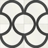 Mission Dragon Scale Classic 8"x8" Encaustic Cement Tile - Avente Tile