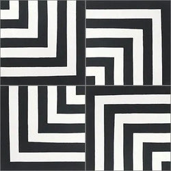 Mission Franjas II Corner Classic 8"x8" Encaustic Cement Tile - Avente Tile