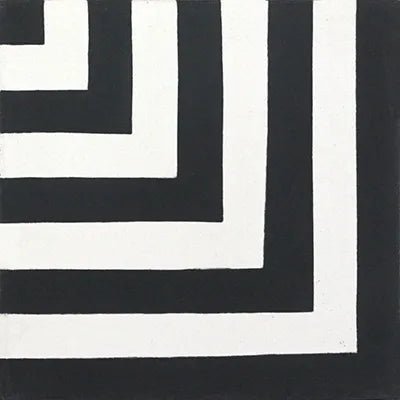 Mission Franjas II Corner Classic 8"x8" Encaustic Cement Tile - Avente Tile