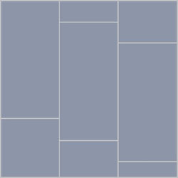 Mission French Blue 6"x12" Encaustic Cement Tile - Avente Tile