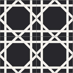 Mission Geometric Lattice Classic 8"x8" Encaustic Cement Tile - Avente Tile