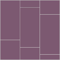 Mission Grape 6"x12" Encaustic Cement Tile - Avente Tile